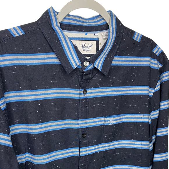 Original Penguin By Munsingwear Men's Long Sleeve Button Up Shirt Size XL - Picture 4 of 7